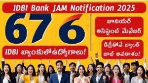 IDBI Bank JAM Notification 2025