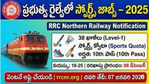 RRC NR Sports Quota 2025