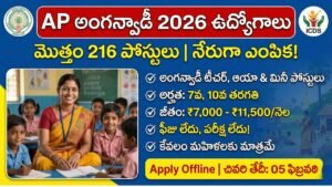 AP ICDS Anganwadi Recruitment
