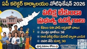 AP District Collector Office Recruitment 2026