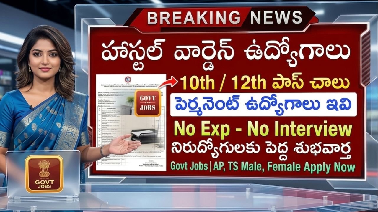 NITTTTR Hostel Warden Vacancy 2026
