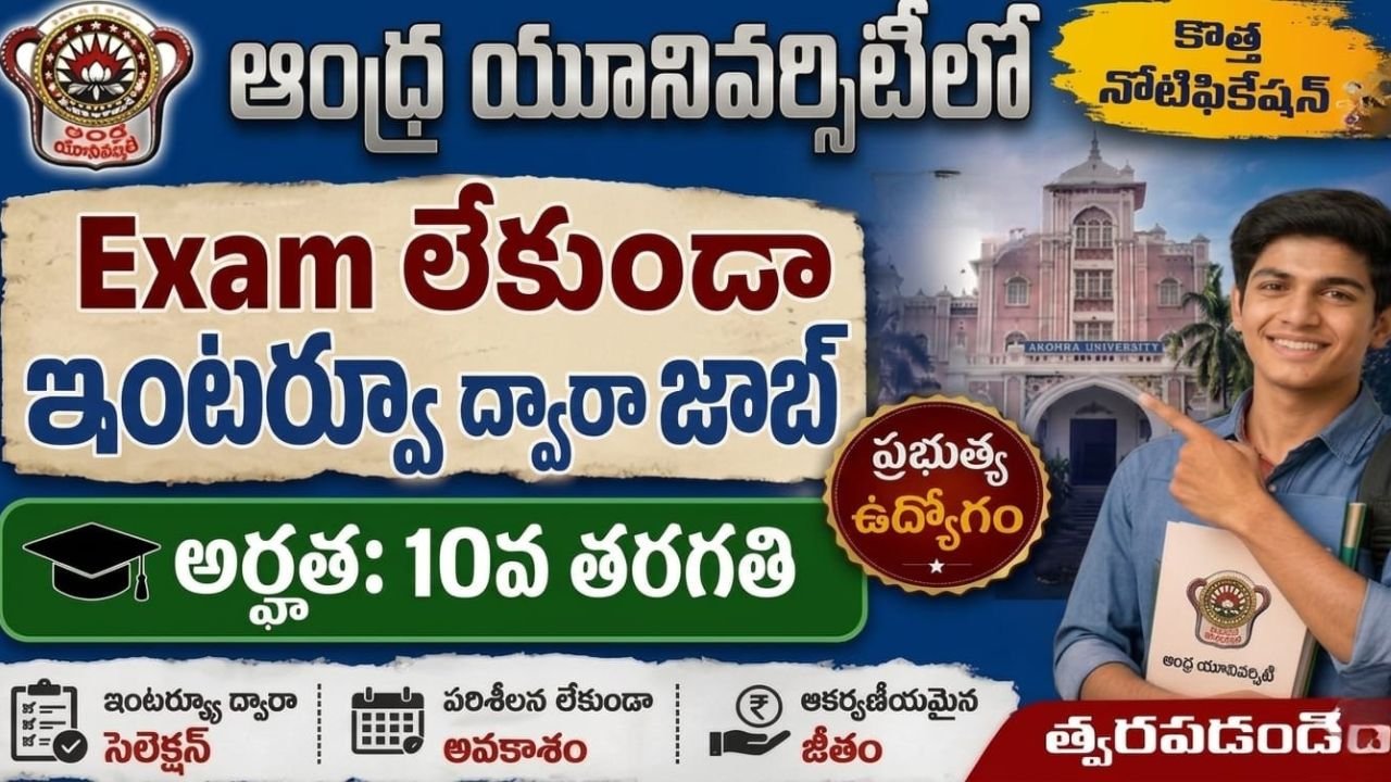 Andhra University Recruitment 2026